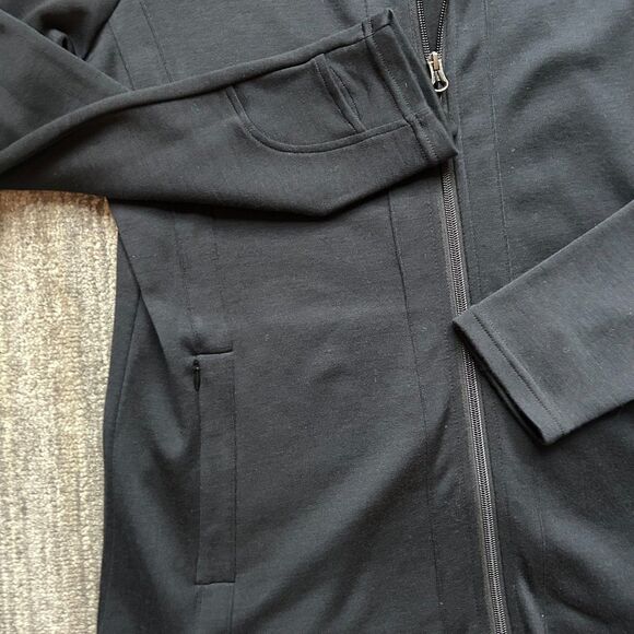 WoolX 100% Merino Wool Full Zip Sweater, Black, 2XL, NWT - Picture 10 of 11